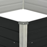thumbnail of vidaXL Plantenbak verhoogd 129x129x45 cm gegalvaniseerd staal antraciet