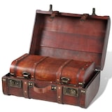 thumbnail of vidaXL Dekokoffer aus Holz 2 Stk. Retro-Stil Braun