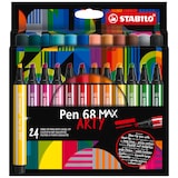 thumbnail of STABILO 24 feutres pointe biseautée Pen 68 MAX ARTY