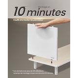 thumbnail of Helloshop26 - Meuble TV jusqu'à 60 pouces  pour salon banc verre cannelé moderne 140 x 39 x 45 cm beige 12_0006566