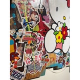 thumbnail of Pop Art Gemälde HELLO KITTY auf Holzpaletten mit der Unterschrift von Vincent STREIFF®