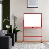 thumbnail of Verrijdbaar whiteboard - Dubbelzijdig en magnetisch - 100x150 cm - Rood