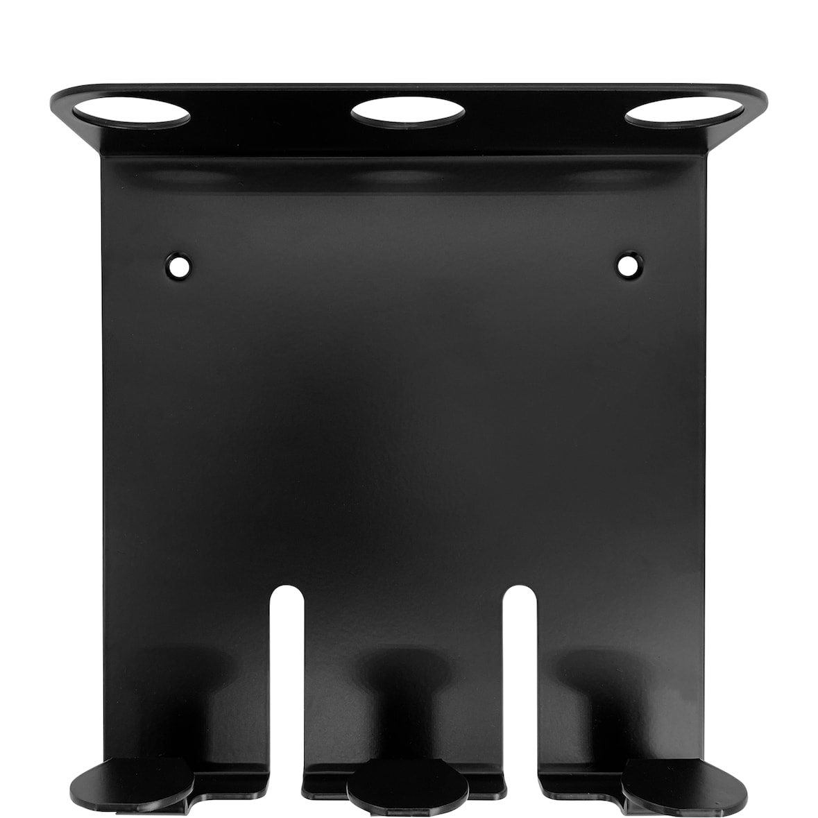 Zwarte driedubbele metalen houder voor drie 400 ml flessen - The Spa Collection (1 stuk)