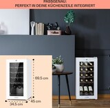 thumbnail of Klarstein Shiraz 15 Slim Uno Weinkühlschrank 44l Touch-Bedienfeld 5-18°C Weißes Glas