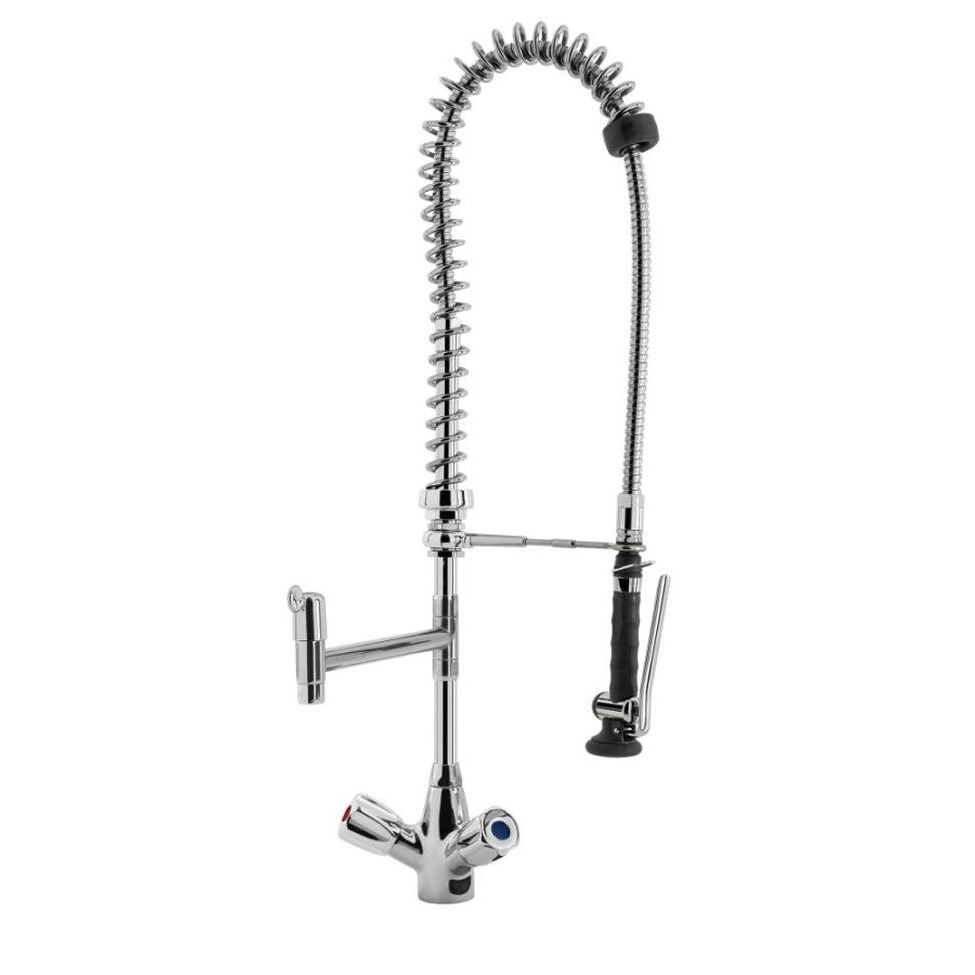 KBS Geschirrwaschbrause mit Schwenkhahn und BEST-SEMI Brausekopf Einloch ø 3/8