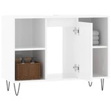 thumbnail of vidaXL Badschrank Hochglanz-Weiß 80x33x60 cm Holzwerkstoff