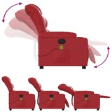 thumbnail of vidaXL Massagesessel Rot Kunstleder