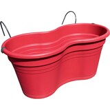 thumbnail of Dubbele Balkon bloembak Hangbak Compleet Relingbloembak - Framboos - 37 x 20 x 17 cm - 1 stuks