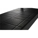 thumbnail of 4-laags opbergplank + bezemhouder, zwart, polypropyleen, zware kwaliteit, garage, wasruimte, kunstplastic