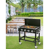 thumbnail of METRO PROFESSIONAL 4-Hauptbrenner Gasgrill Dayton, Grillfläche 53 x 87 cm, fahrbar, Schutzabdeckung, Stahl, schwarz