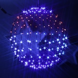 thumbnail of LED Drahtkugel Leuchtkugel 50cm 220 bunte LED Farbwechsel Innen Außen
