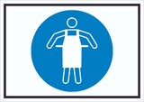 thumbnail of Schutzschürze benutzen Symbol Schild A4 (210x297mm)