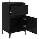 thumbnail of vidaXL Nachttisch 2 pcs Schwarz Eichen-Optik 40 x 35 x 70 cm