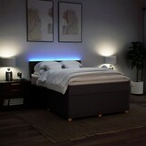 thumbnail of vidaXL Boxspringbett mit Matratze Dunkelbraun 160x200 cm Stoff