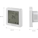 thumbnail of Sygonix SY-4961570 Touch 2 Raumthermostat Unterputz Wochenprogramm 1 St.