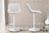 thumbnail of Barhocker Camden Samt creme/Metall matt weiss