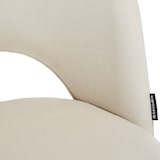 thumbnail of tectake Chaise de bar SACHEL en aspect velours - crème/noir, Lot de 2 - 405859