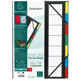 thumbnail of Exacompta - Réf. 55321E - Carton de 6 trieurs Ordonator  - avec élastiques - 7 compartiments - dim 23,5x 33,5 cm - pour A4 - couleur noir