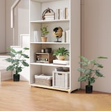 thumbnail of HOMCOM conjunto de 2 plantas artificiales decorativas 65 cm plantas artificiales con maceta y hojas para interior hogar salón oficina verde