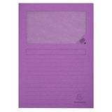 thumbnail of Exacompta 50101E 4x Packung mit 100 Fenstermappen mit Organisationsdruck aus Karton 120g Forever, für Format DIN A4 22x31cm - rosa