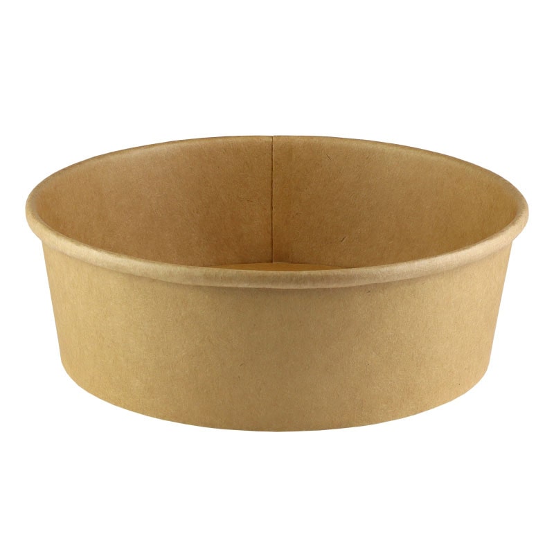 Salat Bowl Ø 14,9 cm H: 5,8 cm 750 ml braun mit Deckel