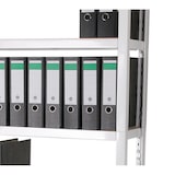 thumbnail of Archivregal 180x90x30 cm 55 Ordner 5 HDF Holzboden 175 KG/Boden weiß SZAGATO Metallregal Fachbodenregal Lagerregal Metall Fachboden Regal