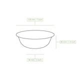 thumbnail of BIOZOYG 50 Stück Schale aus Zuckerrohr 400ml - Einwegschale für Salate, Bowls, Suppen, Eintöpfe - Runde Zuckerrohrschale - biologisch abbaubar
