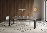 thumbnail of Tecno Premium 160/264x90 cm ausziehbarer Tisch mit taubengrauen und anthrazitfarbenen Beinen
