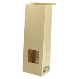 thumbnail of MONOUSO - SOS Kraft-zak met sluiting en venster 9+6x26 cm (50 stuks)