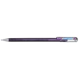 thumbnail of Roller encre gel Hybrid Dual Metallic, pointe large 1,0 mm, encre violette/bleu