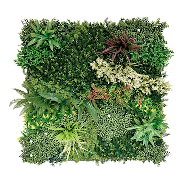 Bonerva | Jardín Vertical Artificial Bahamas | Pack 3 Piezas 100x100 Cm (3m²) | Planta artificial decoración oficina, hotel, restaurante | MAL1217