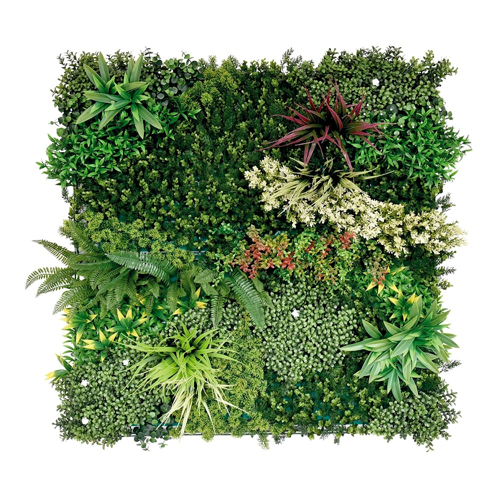 Bonerva | Jardín Vertical Artificial Bahamas | Pack 3 Piezas 100x100 Cm (3m²) | Planta artificial decoración oficina, hotel, restaurante | MAL1217