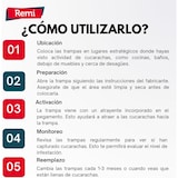 thumbnail of Remi Hogar 10 Trampas Cucarachas Adhesivas con atrayente alimenticio | Sin pesticidas | Fácil instalación | cucaracha Alemana o del café