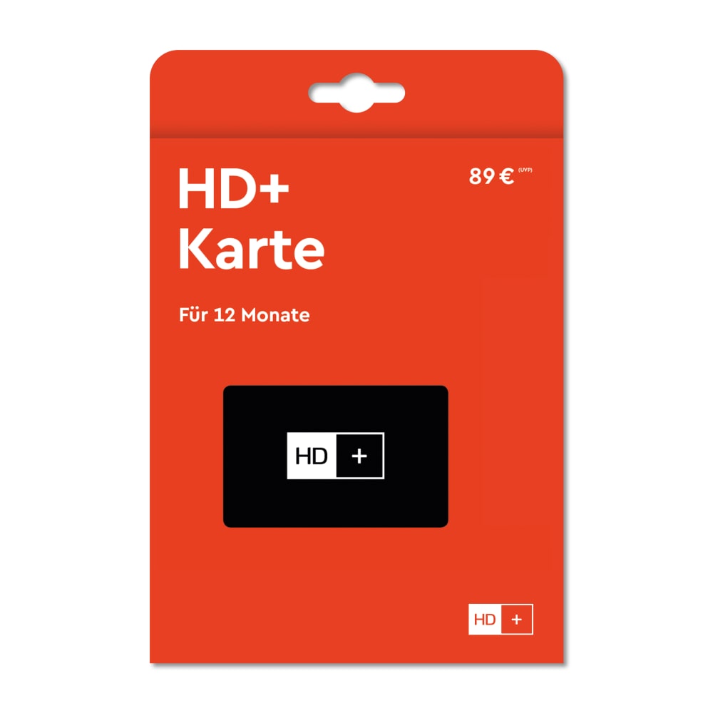 HD+ Karte 12 Monate 2021 - HD Sender-Paket inklusive