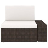 thumbnail of 6-tlg. Garten-Lounge-Set mit Kissen Braun Poly Rattan