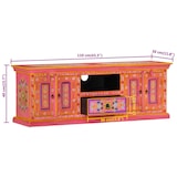 thumbnail of Helloshop26 - Meuble TV multimédia étagère télévision buffet téléviseur salle à manger salon chambre rose 110 x 30 x 40 cm bois 02_0028289