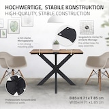 thumbnail of Tischbeine X-Design 85x71x85 cm schwarz aus Metall