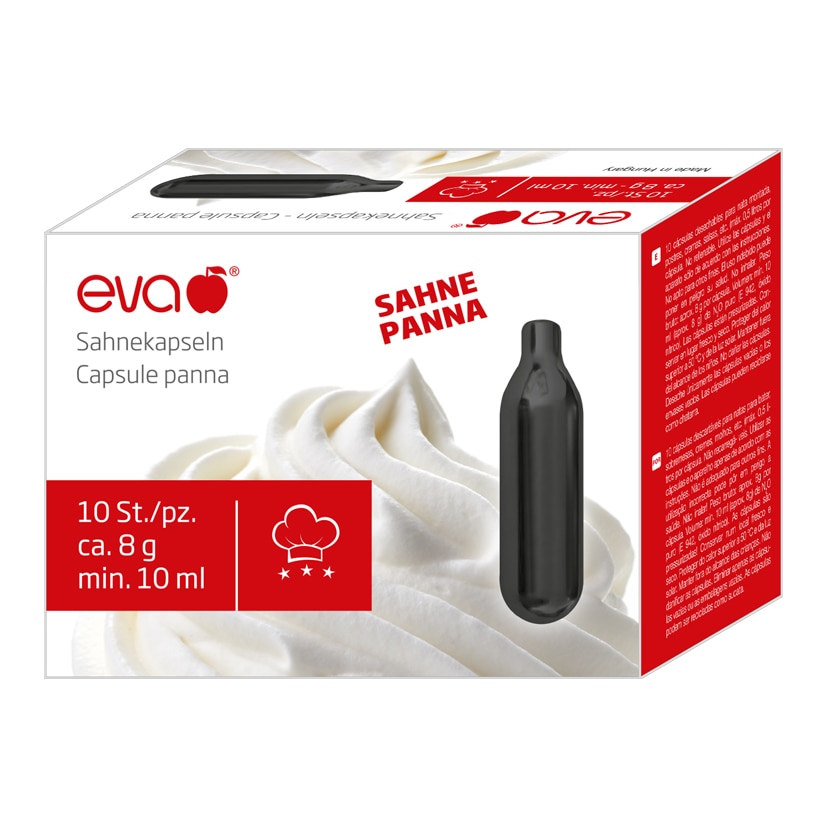 Eva 10 cápsulas de crema negra eva