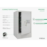 thumbnail of ARREGUI Magna Caja Fuerte con Cerradura de Doble Seguridad y Zócalo de 10 cm | Caja de Seguridad | Caja Fuerte Grande para Casa | 62x35x36 cm | 71 L