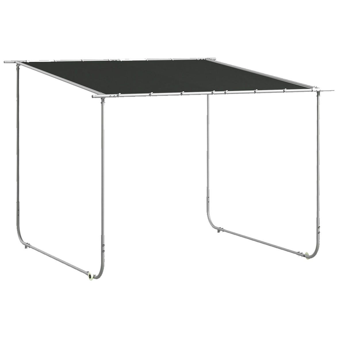 Outsunny - Pergola - 302Lx302Wx250Hcm - Dunkelgrau