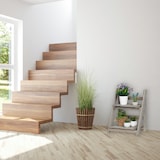 thumbnail of Relaxdays Blumentreppe, 2-stufig, Blumenleiter Holz, klappbar, Leiterregal für Pflanzen, HBT: 51,5 x 41 x 24 cm, grau