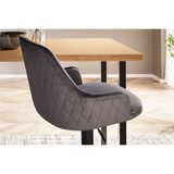 thumbnail of Barhocker FineBuy Küchenhocker Samt Hocker Bistrohocker Barstuhl Drehbar Modern