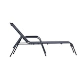 thumbnail of Tarrington House Espreguiçadeira Antwerp regulável em altura com braços, alumínio/aço/encosto têxtil, preto