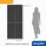 thumbnail of Exquisit Multidoor MD425-150-040C inoxlook-az | No Frost | Nutzinhalt: 421 L | Temperaturregelung | Alarm