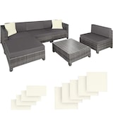 thumbnail of tectake Set da giardino in rattan con telaio in alluminio e imbottitura di 10 cm - 403835
