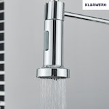 thumbnail of KLARWERK® Bernd | Gastronomie Küchenarmatur Chrom mit Feder | Silber Edelstahl Wasserhahn Küche | Mischbatterie 360° drehbar| Hochdruck 2 Anschlüsse