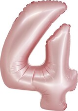 thumbnail of XL Folienballon roségold rosa matt Zahl 4