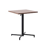 thumbnail of METRO PROFESSIONAL Table pliante SOFIA, acier, impression effet bois, 60 x 60 cm, carrée, nature/noir