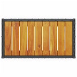 thumbnail of vidaXL Gartenbank 2-Sitzer mit Kissen und Tisch Schwarz Poly Rattan