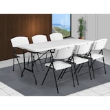 thumbnail of METRO PROFESSIONAL Sedia pieghevole per banchetti, acciaio/plastica, bianco/nero